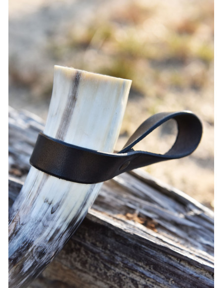 Tahalí simples para chifre em couro,...