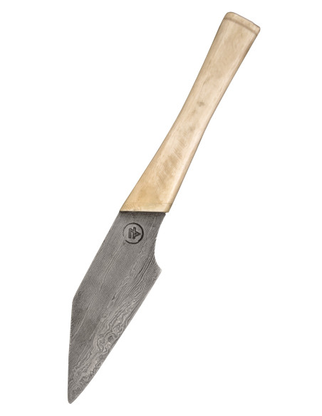 Faca pequena tipo Seax com lâmina em...