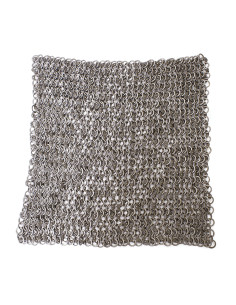 Cota de malha de 20 x 20 cm, argolas orladas