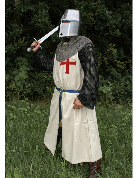 Tabardo Templário de lã com cruz...