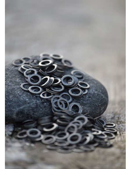 Saco 1kg. com anéis planos para cota...