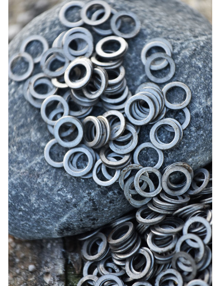 Saco 1kg. com anéis planos para cota...