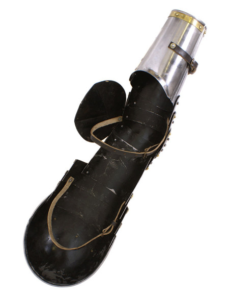 Par de braços metálicos medievais...