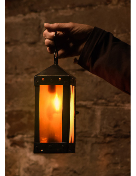 Lanterna Medieval Quadrada com...