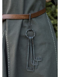 Gancho de cinto de aço forjado à mão 2