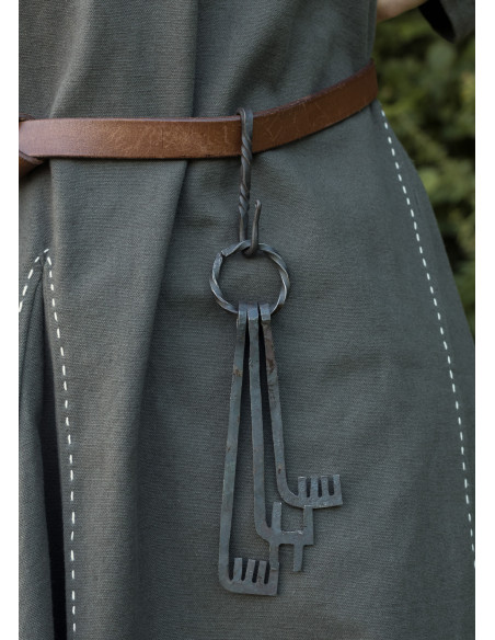 Gancho de cinto de aço forjado à mão