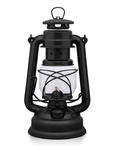 Lâmpada a óleo Feurhand Storm 276, acabamento em preto fosco