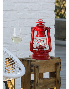 Lâmpada a óleo Feurhand Storm 276, acabamento vermelho rubi 2