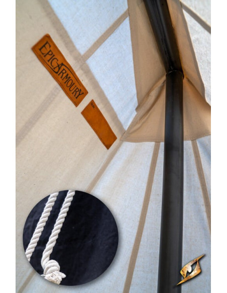 Tenda medieval preta para guerreiros...