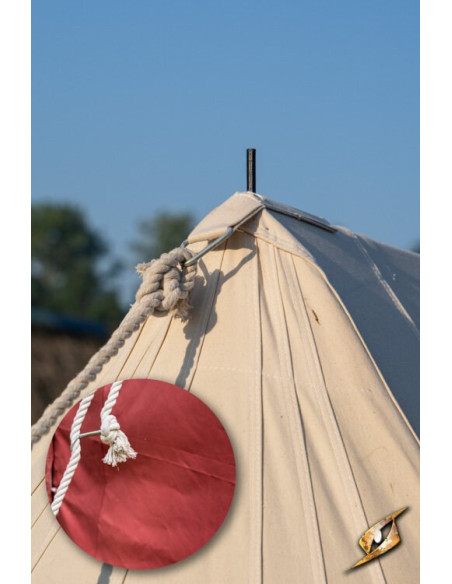 Tenda medieval vermelha para...