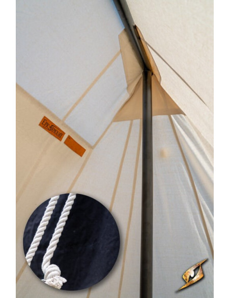 Tenda medieval preta para guerreiros...