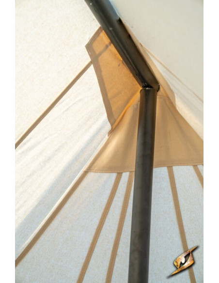 Tenda medieval vermelha para...