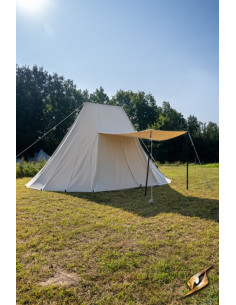 Tenda medieval preta para guerreiros intrépidos, 5 x 7 mts. 2
