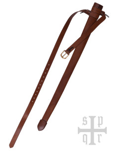 Bainha curta com cinto para espada medieval ou viking