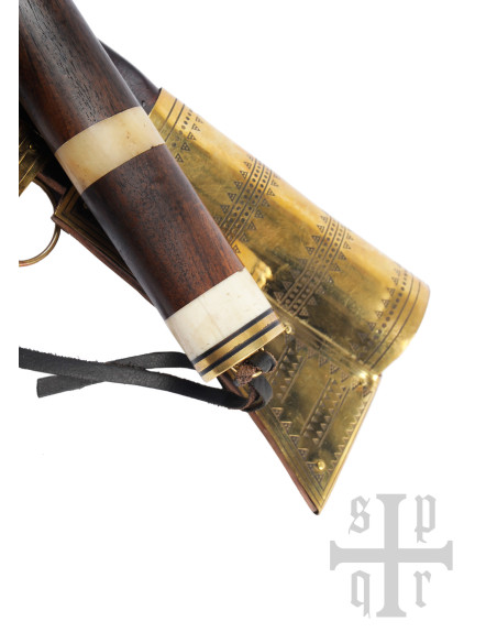 Faca longa viking tipo Seax, aço Damasco