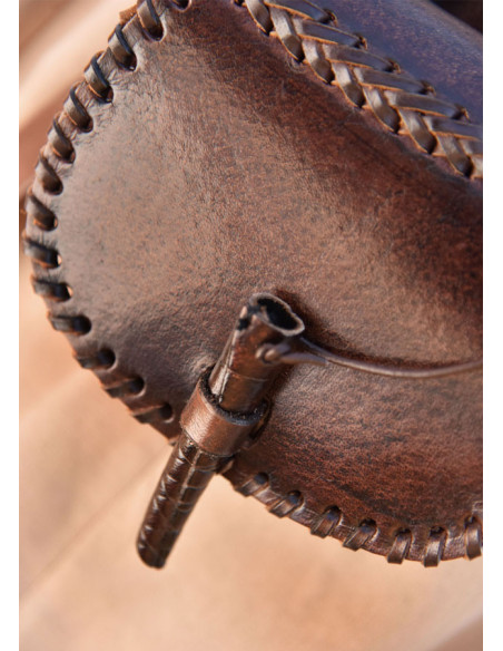 Bolsa pequena de couro medieval, para...