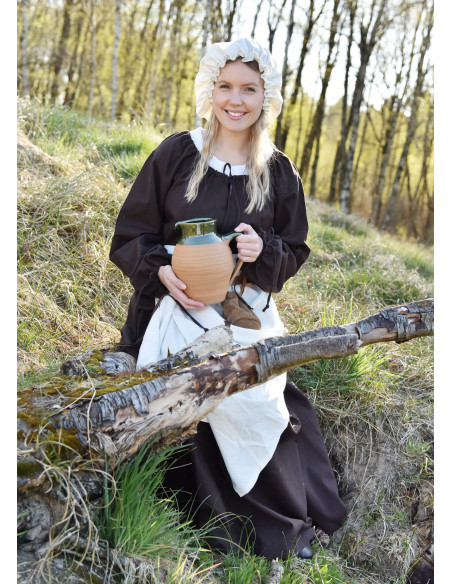 Touca medieval para donzela em várias...