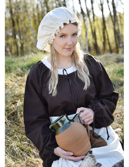 Touca medieval para donzela em várias...