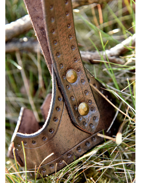 Baldric de couro com fivela de...