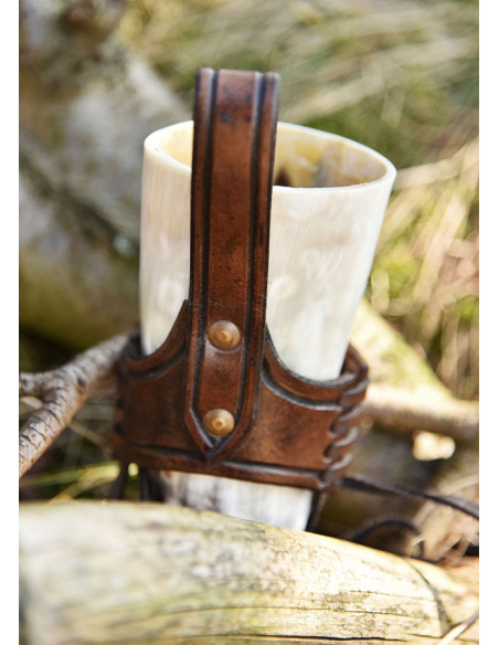 Baldric de couro com Triskel para...