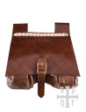 Bolsa de couro medieval, século XIV, várias cores