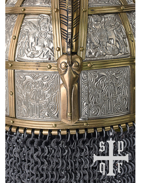 Capacete Viking decorado Valsgärde,...