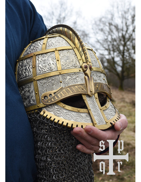 Capacete Viking decorado Valsgärde,...