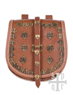 Bolsa de couro Viking modelo Tarsoly