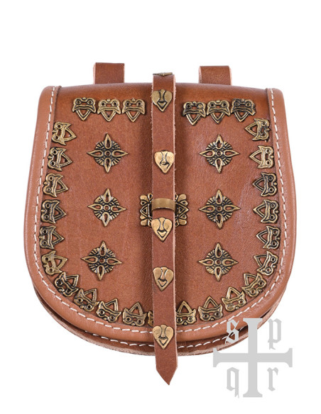 Bolsa de couro Viking modelo Tarsoly