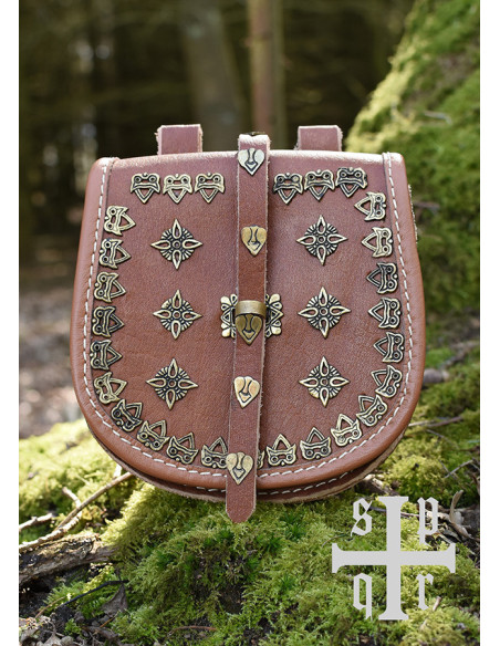 Bolsa de couro Viking modelo Tarsoly