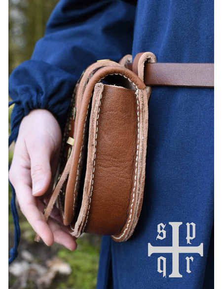 Bolsa de couro Viking modelo Tarsoly