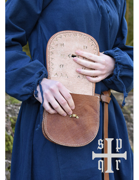 Bolsa de couro Viking modelo Tarsoly