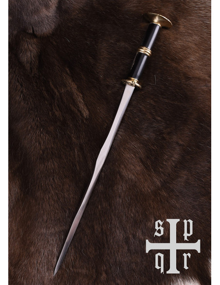 Adaga longa alemã tipo Rondel com...