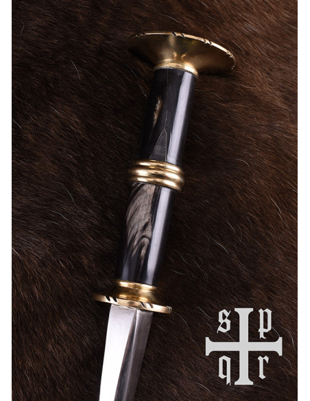 Adaga longa alemã tipo Rondel com...