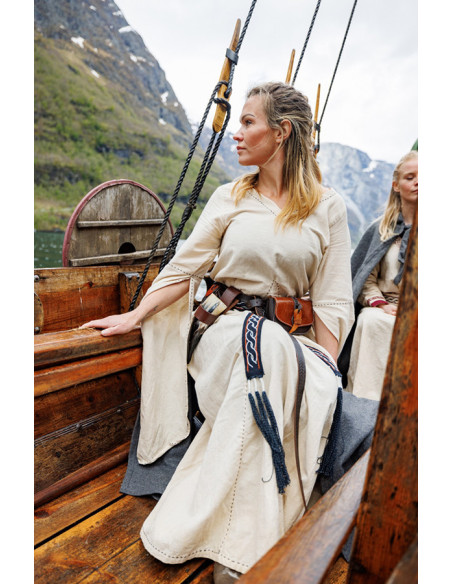 Vestido medieval manga trompete...