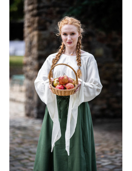 Blusa medieval mangas trompete Irma,...