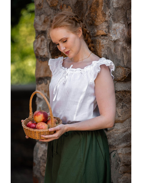 Lotte blusa medieval de verão sem...