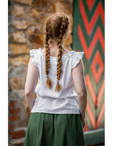 Lotte blusa medieval de verão sem...