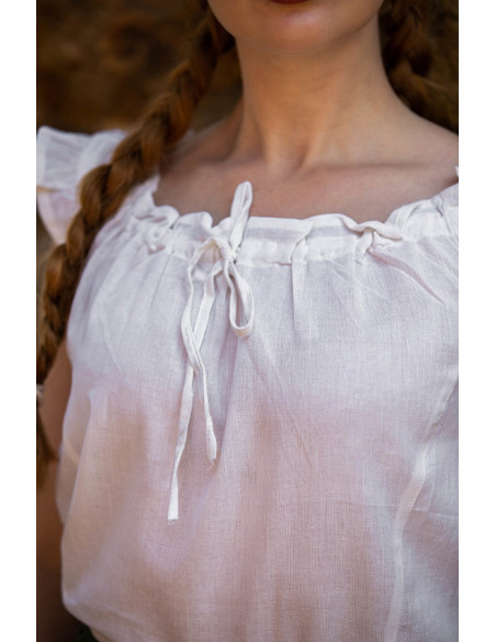 Lotte blusa medieval de verão sem...