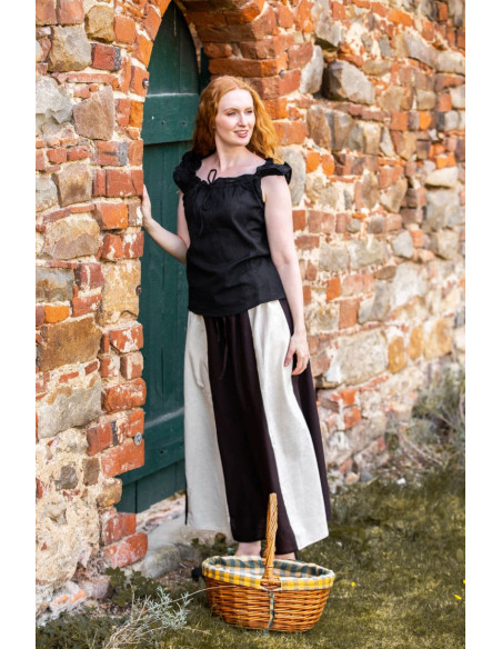 Lotte blusa medieval de verão sem...