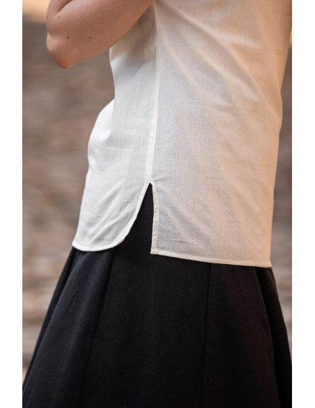 Blusa medieval com laços modelo...