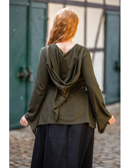 Blusa medieval Lea com atacadores