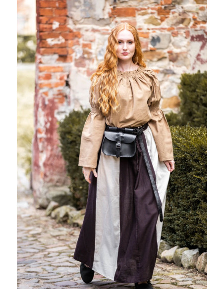 Saia medieval modelo Diana, natural...