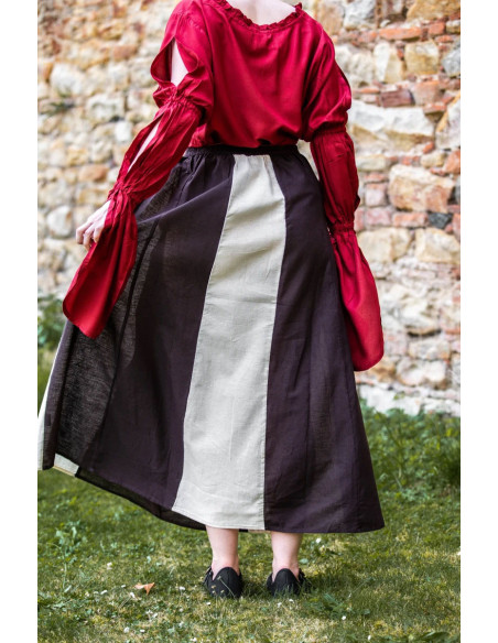 Saia medieval modelo Diana, natural...