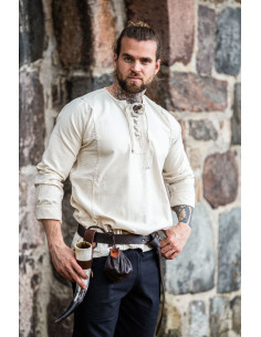 Camisa camponesa com gravatas 2