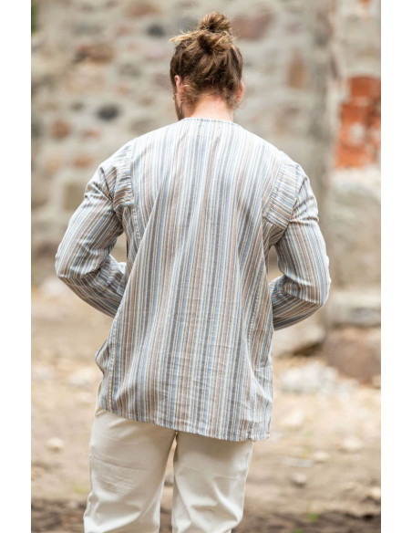 Camisa camponesa com gravata modelo...