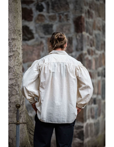 Camisa artur pirata com atacadores,...