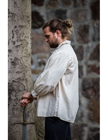 Camisa artur pirata com atacadores,...