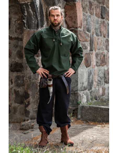 Camisa medieval cadarços modelo...