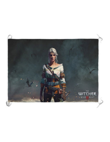 Banner-Bandeira Ciri, The Witcher III Wildhunt (70x100 cms.)
 Material-Cetim